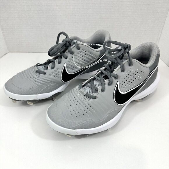 Nike Men's Alpha Huarache 3 Low Baseball Cleats in Light Smoke Grey, Size 7 - Picture 2 of 8